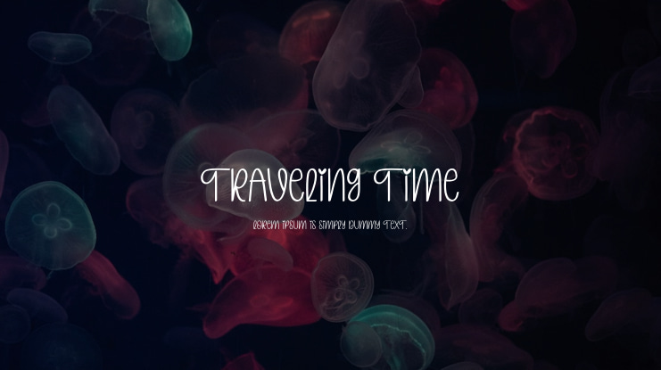 Traveling Time Font