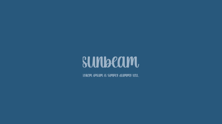 Sunbeam Font