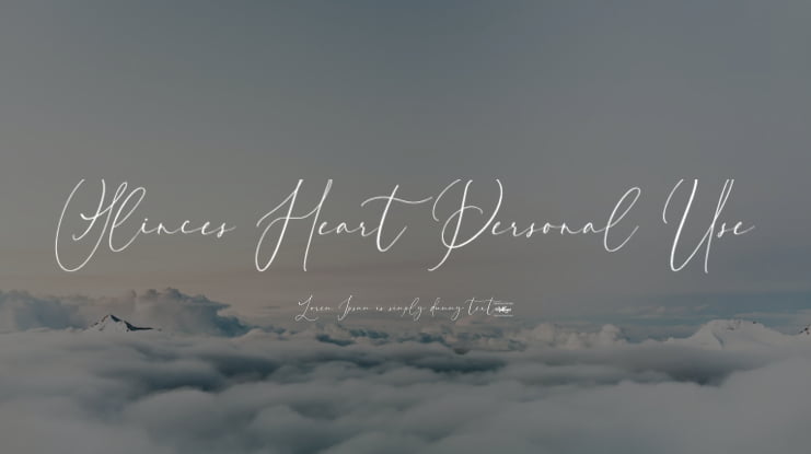 Slinces Heart Personal Use Font