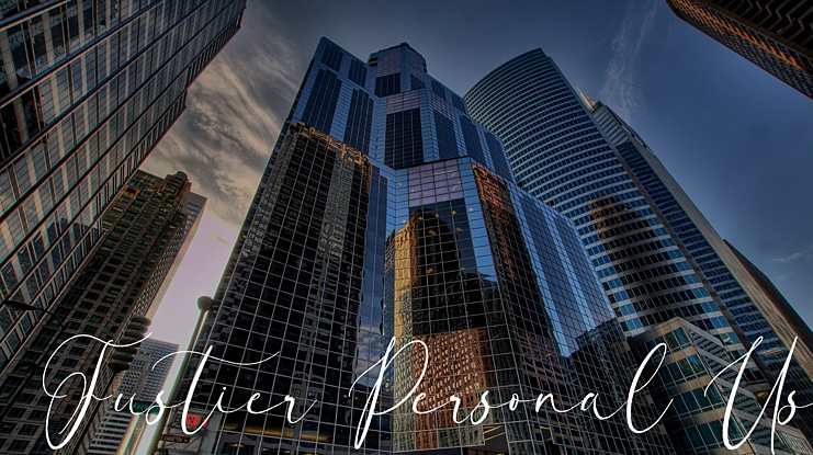 Fustier Personal Use Font