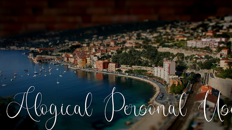 Alogical Personal Use Font