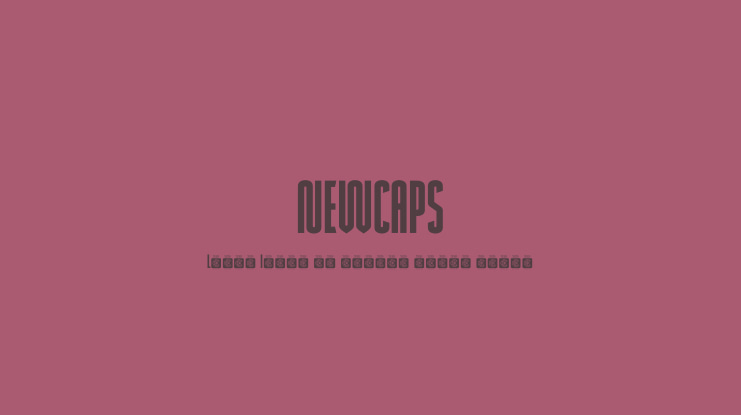 NEWCAPS Font