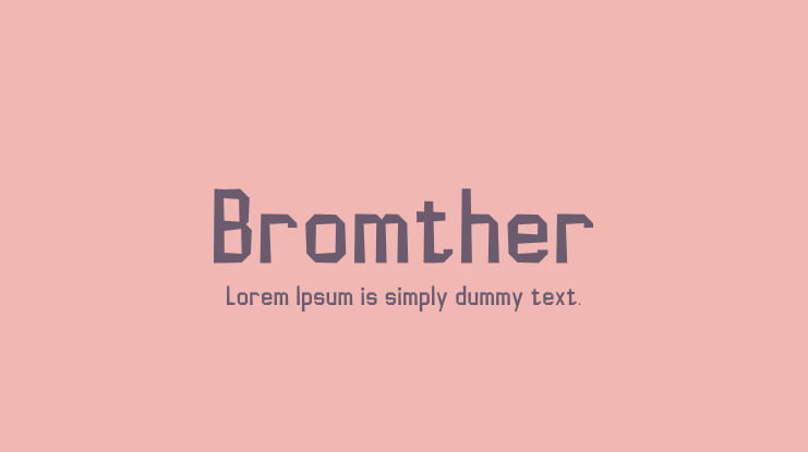 Bromther Font