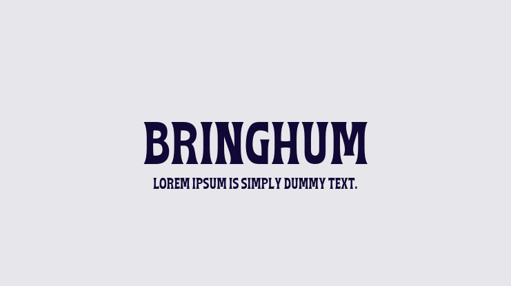 Bringhum Font