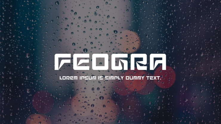 Feogra Font