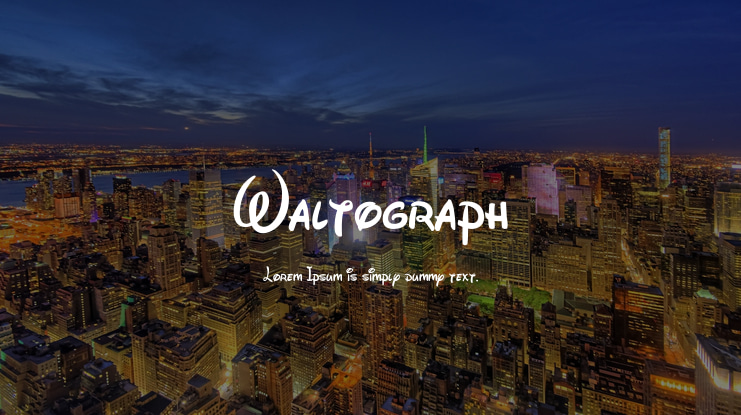 Waltograph Font Family