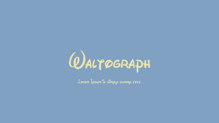 Waltograph Font Family