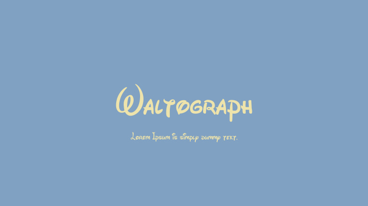 Waltograph Font