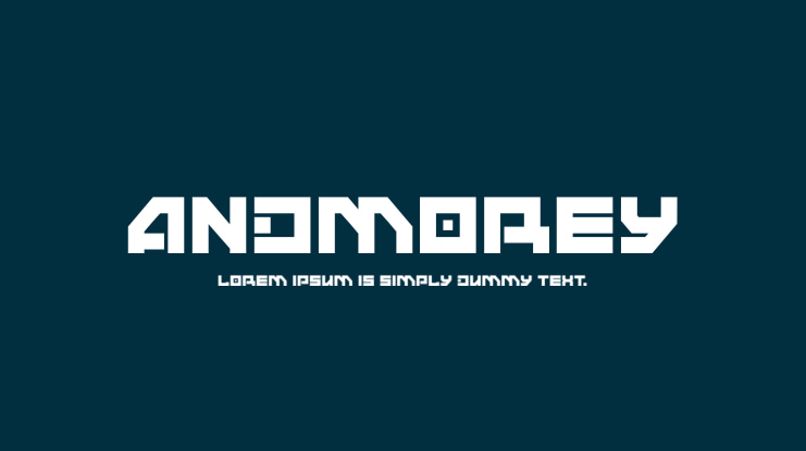 ANDMOREY Font
