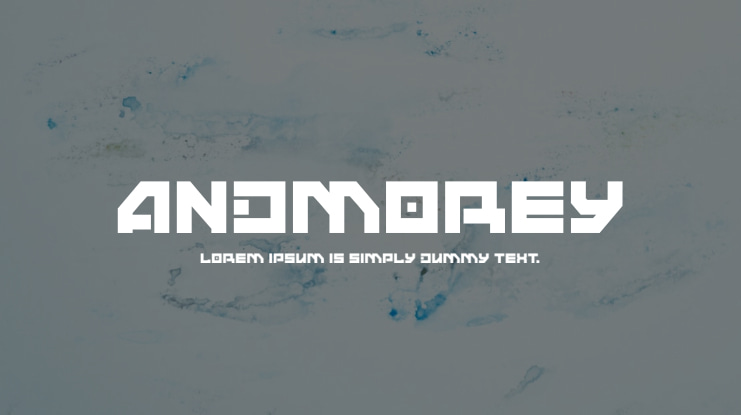 ANDMOREY Font