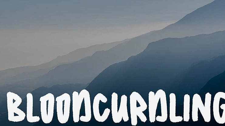 Bloodcurdling Font