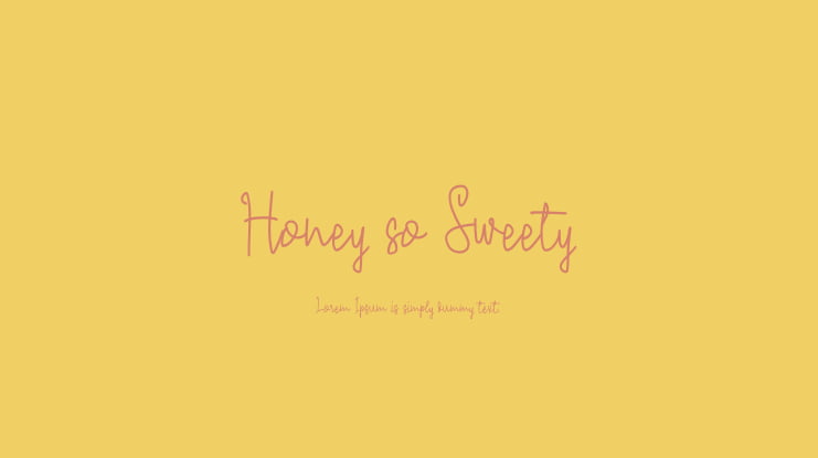 Honey so Sweety Font