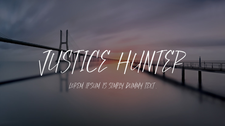 Justice Hunter Font Family