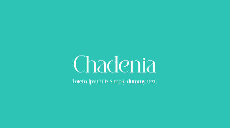 Chadenia Font