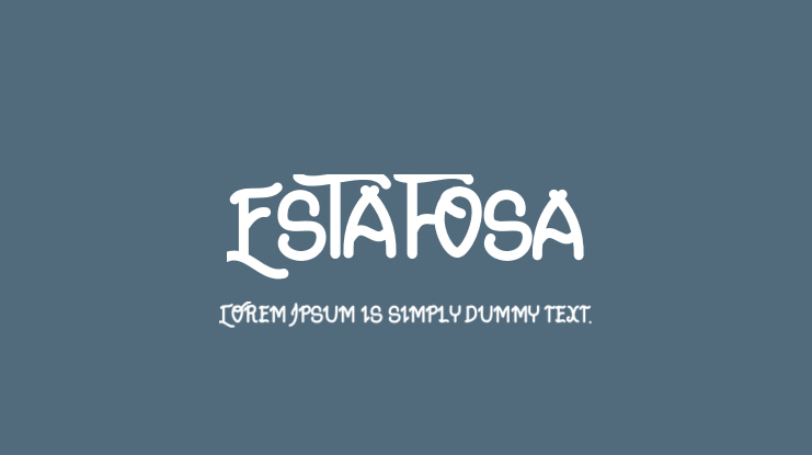 Estafosa Font