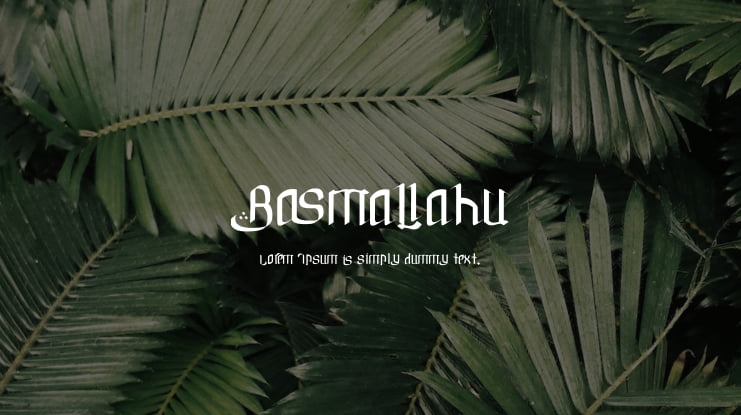 Basmallahu Font