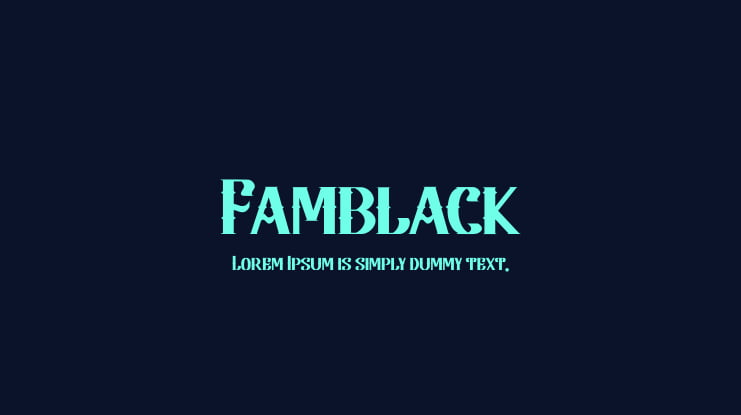 Famblack Font