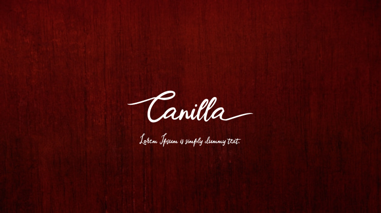 Canilla Font