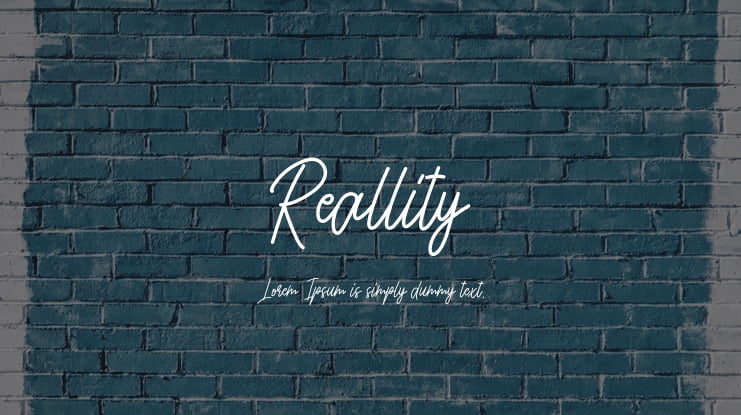 Reallity Font