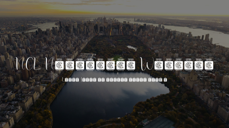 NCL Nostalgic Wedding Font