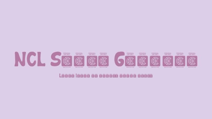 NCL Samoa Gardens Font