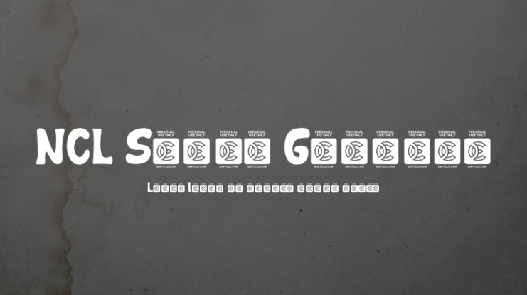 NCL Samoa Gardens Font