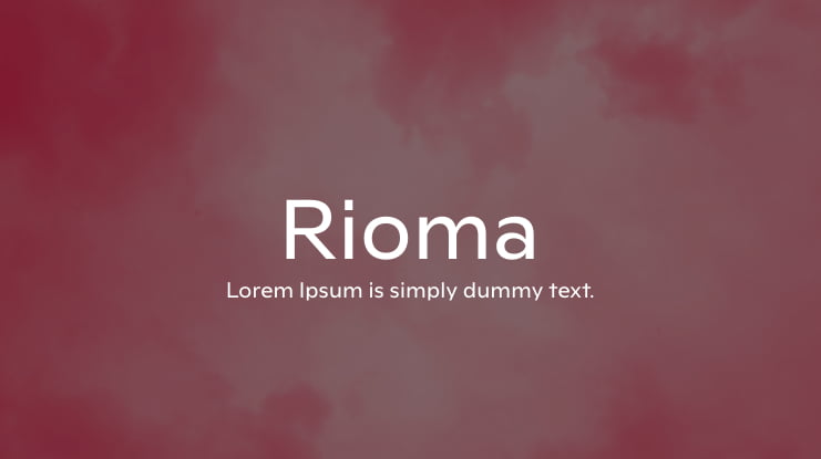 Rioma Font Family