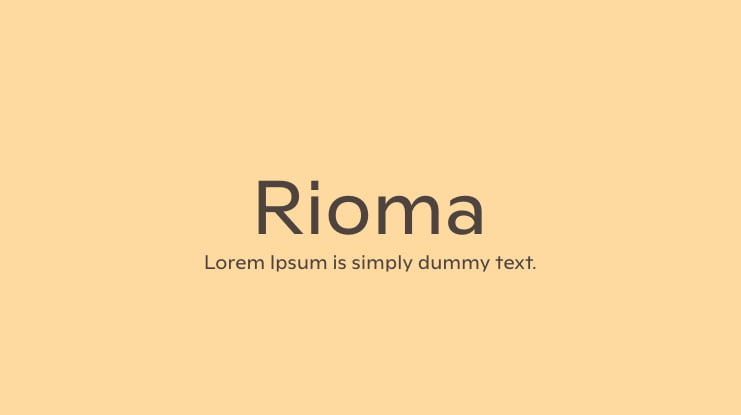 Rioma Font Family