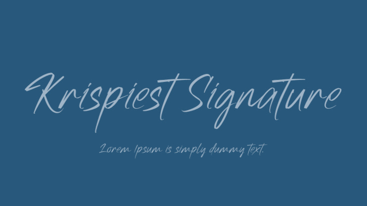 Krispiest Signature Font