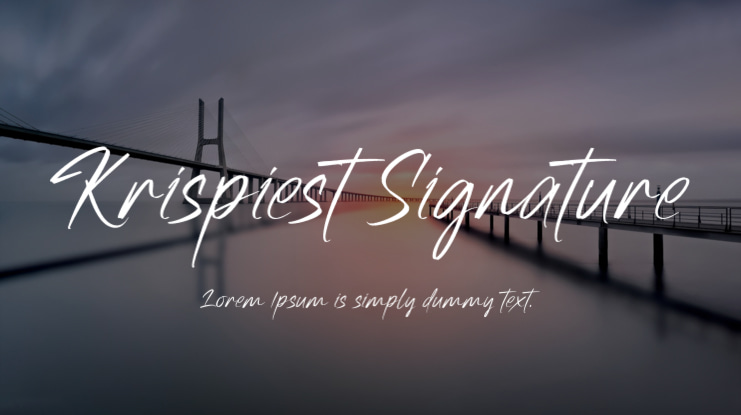 Krispiest Signature Font