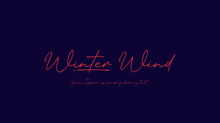 Winter Wind Font
