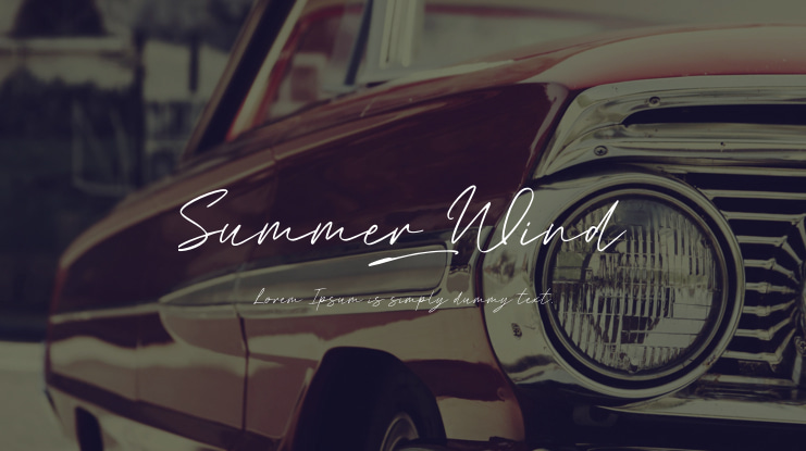 Summer Wind Font