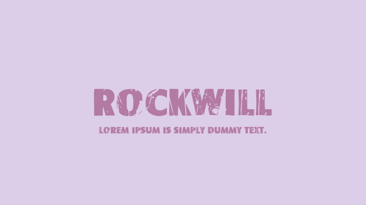 Rockwill Font