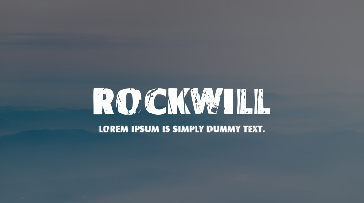 Rockwill Font