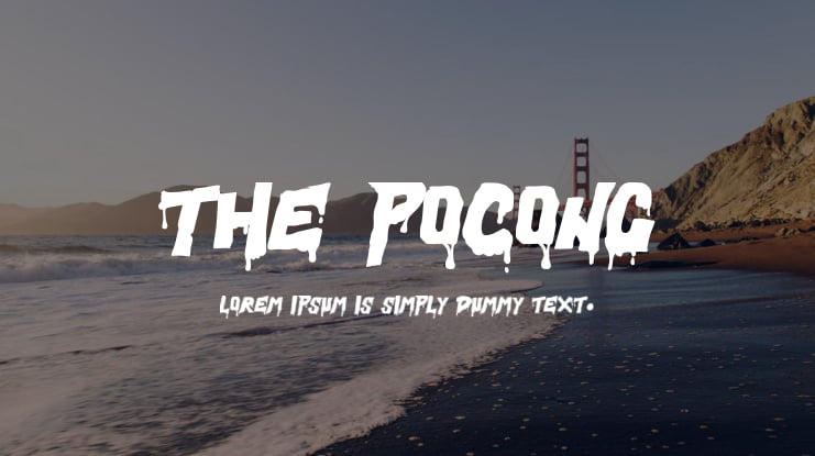 The Pocong Font