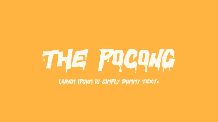 The Pocong Font