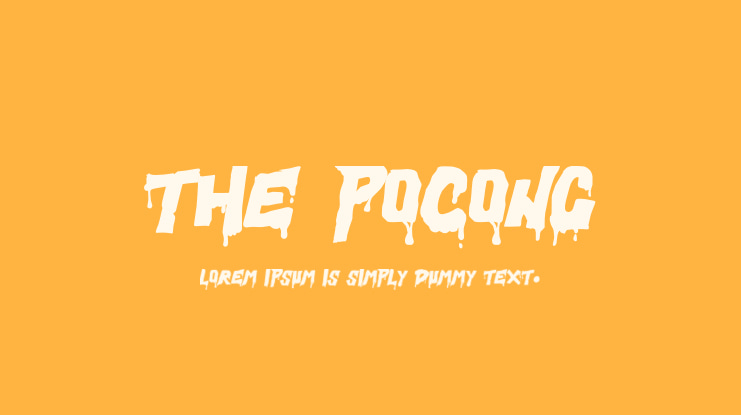 The Pocong Font
