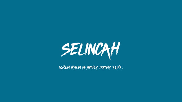 SELINCAH Font