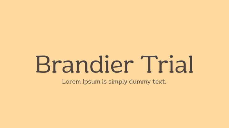 Brandier Trial Font Family