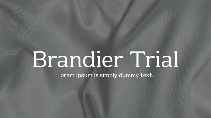 Brandier Trial Font Family