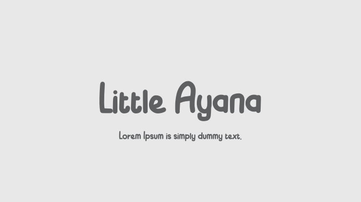 Little Ayana Font