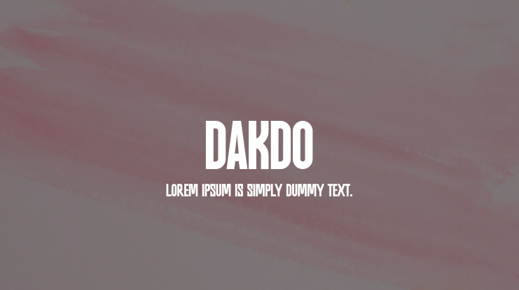 DAKDO Font