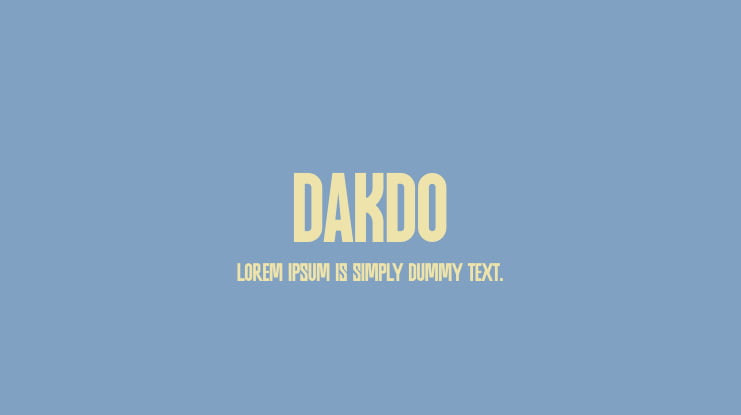 DAKDO Font