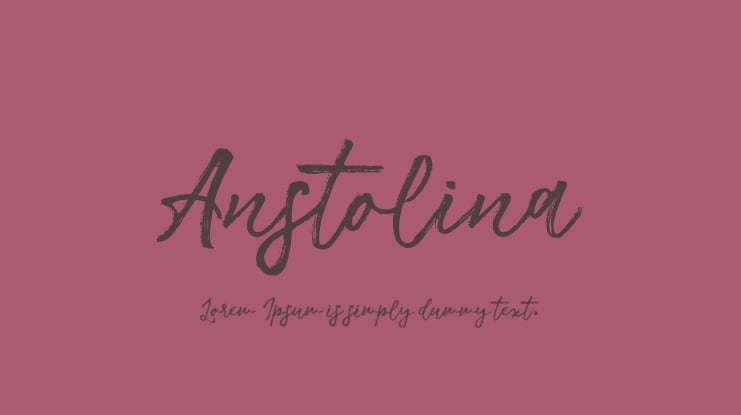 Anstolina Font Family