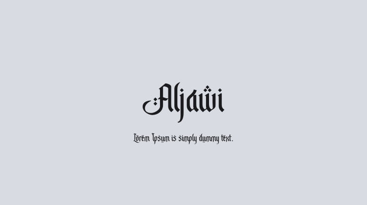Aljawi Font