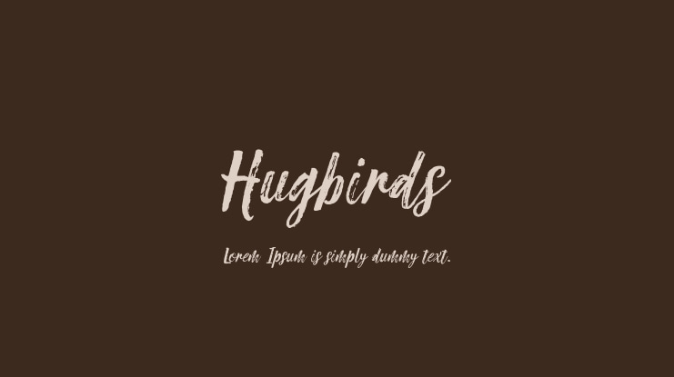 Hugbirds Font