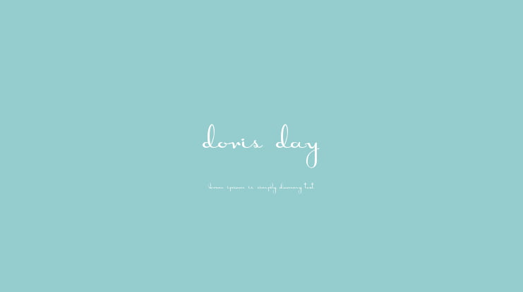 Doris Day Font
