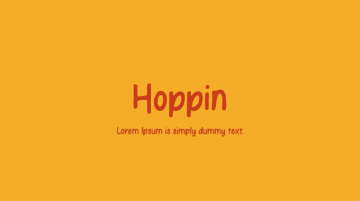 Hoppin Font