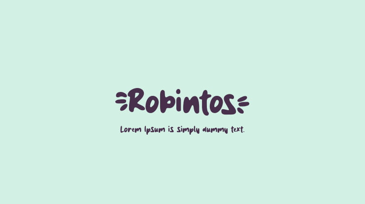 Robintos Font