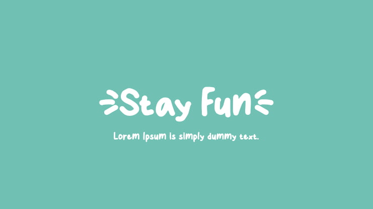 Stay Fun Font